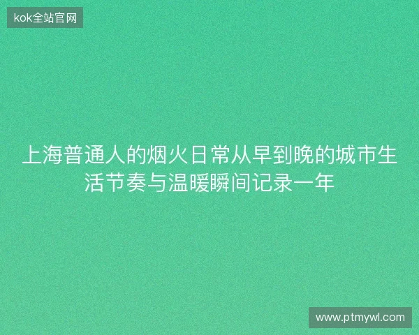 上海普通人的烟火日常从早到晚的城市生活节奏与温暖瞬间记录一年